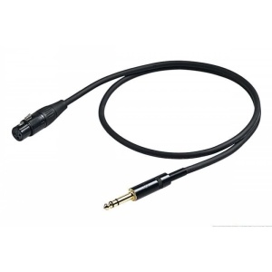 Cablu pentru microfon XLR mama - Jack 6.3mm Proel CHL210LU3