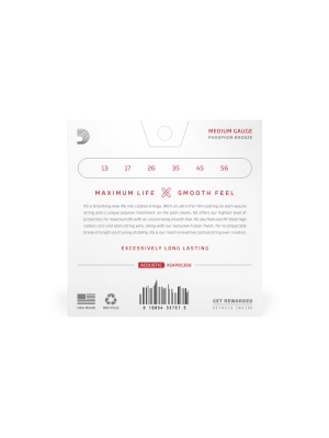 D’Addario XSAPB1356 XS Phosphor Bronze Medium 13-56 - Img3
