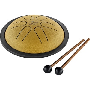 Meinl MSTD3G – Mini Steel Tongue Drum în Si Major, Auriu - Img1