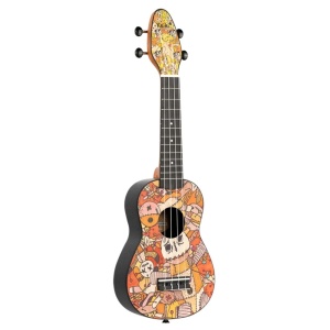Set Ukulele Soprano Keiki K2-VP– Design Voodoo Puppet - Img1