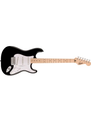 Squier Sonic Stratocaster, Maple Fingerboard, White Pickguard (Black)