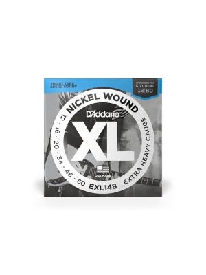 D'Addario EXL148 – Set de Corzi Extra Heavy pentru Chitară Electrică, 12-60, Optimizat pentru Drop C - Img2