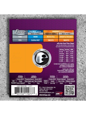 Elixir Nanoweb Acoustic 80/20 Bronze Light‑Medium 11077 - Img2
