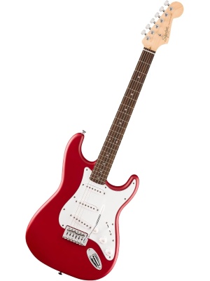Squier DEBUT Stratocaster HSS, Laurel Fingerboard, White Pickguard (Dakota Red)
