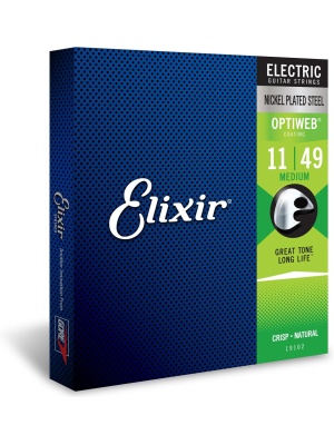 Elixir Optiweb Electric Nickel Plated Steel Medium 19102 - Img1