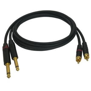 Pereche de Cabluri RCA - Jack 6,3mm Klotz IY205 - Neutrik