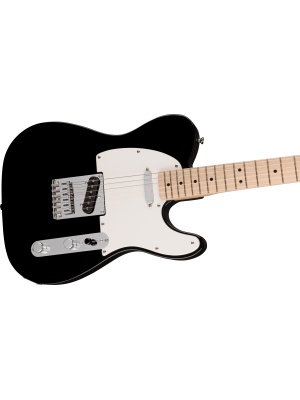 Squier Sonic Telecaster, Maple Fingerboard, White Pickguard, Black - Img4
