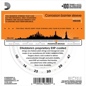 Corzi Chitara Acustica - Coated Extra Light - D'Addario EXP15 - Img2