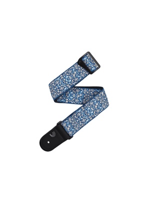 D’Addario 50RW08 Eco-Comfort Persian Woven Guitar Strap Blue