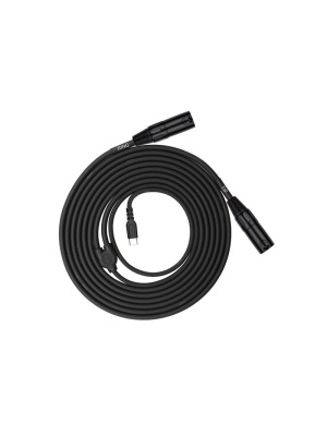 Kirlin UY-C-390-06 Cablu Y USB-C la 2x XLR, 1,8 m, negru - Img2