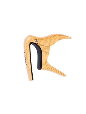 Ortega OCAPOUKE-WND – Capodastru Plat din Aluminiu cu Design de Nuc pentru Ukulele și Banjo