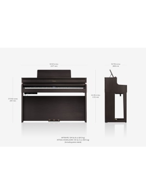 Roland HP704 Charcoal Black - Img4