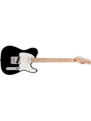 Squier Sonic Telecaster, Maple Fingerboard, White Pickguard, Black
