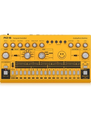 Behringer RD-6-AM – Mașină de Ritm Analogică Clasică cu 8 Sunete de Tobă și Secvențiator de 16 Pași - Img1