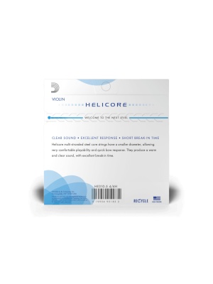 D’Addario Helicore HE310-5 4/4M Heavy Tension Violin String Set - Img3
