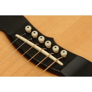 D’Addario PWPS12 – Set de Pini de Pod și Pin de Curea pentru Chitară Acustică, Fildes cu Punct Negru - Img2