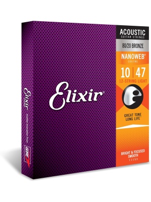 Elixir Nanoweb Acoustic 80/20 Bronze 12‑String Light 11152 - Img1