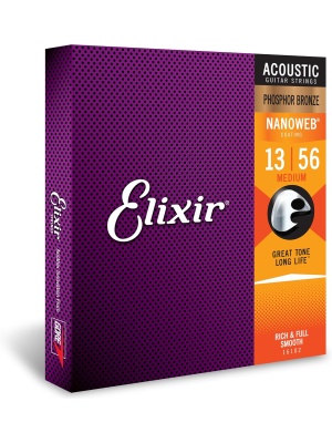 Elixir Nanoweb Acoustic Phosphor Bronze Medium 16102 - Img1
