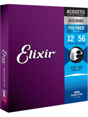 Elixir Polyweb Acoustic 80/20 Bronze Light‑Medium 11075 - Img1