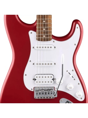 Squier DEBUT Stratocaster HSS, Laurel Fingerboard, White Pickguard (Dakota Red) - Img2