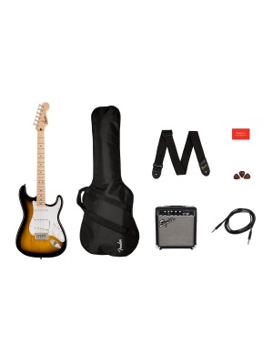 Squier Sonic Stratocaster 10G Maple Fing. 2-Color Sunburst Pack - Img10