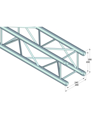 ALUTRUSS QUADLOCK 6082-1000 4-Way Cross Beam - Img2