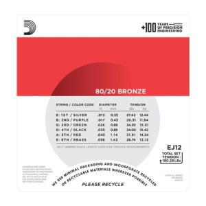 Corzi Chitara Acustica D'Addario EJ12 Medium - Img2