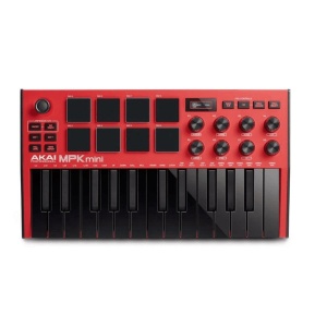 MIDI Claviatura AKAI Professional MPK Mini MK3 Red - Img2