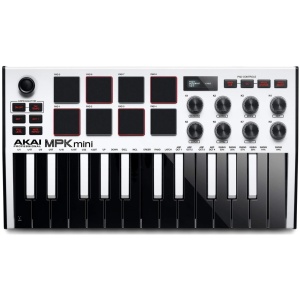 MIDI Claviatura AKAI Professional MPK Mini MK3 White - Img2