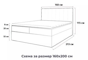 Боксспринг легло Ares - Img 7