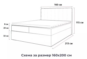 Боксспринг легло Eros - Img 3