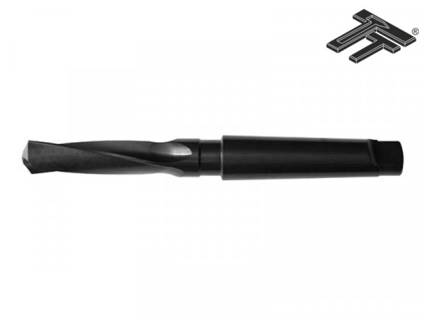 Burghiu elicoidal scurt coada conica, HSS Co8, pentru materiale greu de prelucrat - Hardox 400-500, Tip H