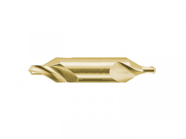 Burghiu de centruire, HSS rectificat TiN DIN 333 - STAS 1114/2, Forma A