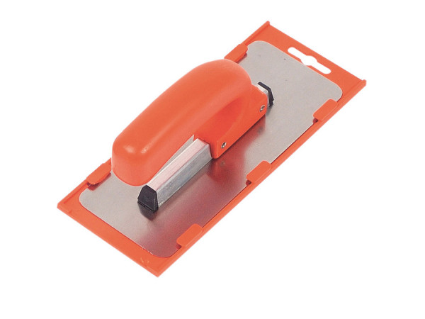 Gletiera INOX, cu montura de aluminiu, lama tesita si rotunjita, maner PVC