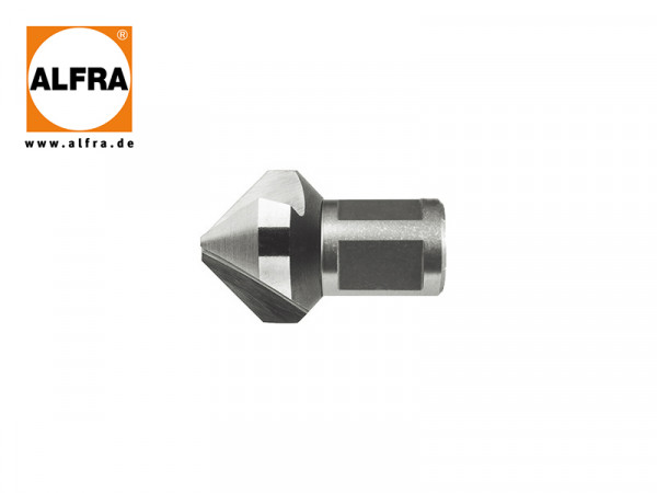 Tesitor cu prindere Weldon, HSS DIN 335, Forma C - 90° - Alfra TW90