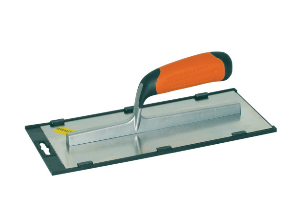 Gletiera INOX curbata cu montura de aluminiu, maner bimaterial