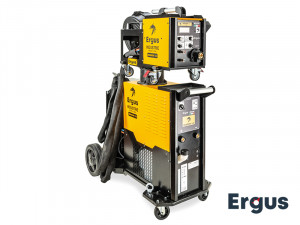 Aparat de sudura - Invertor digital trifazic MMA-TIG-MIG cu carucior mobil Ergus MIG/MAG - DRAGON 3.5 - Cu racire