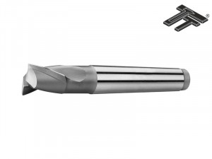 Freza pentru canelat, coada conica, cu 2 dinti, HSS Co5 DIN 326, STAS 1681, Tip N