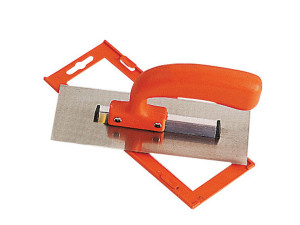 Gletiera INOX, cu montura de aluminiu, tesita fin, maner PVC