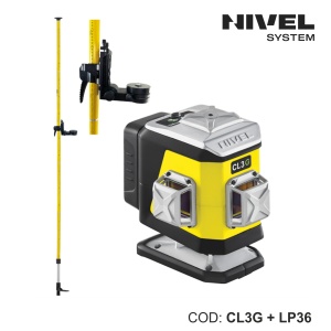 Nivelă laser CL3G – 3 plane 360°, fascicul verde, Bluetooth | Nivel System - Img 3