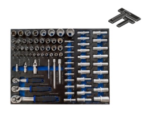 Dulap mobil de atelier cu 7 sertare, 358 scule - Img 3