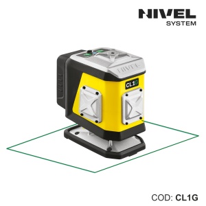 Nivela laser CL1G – 1 plan 360° orizontal, fascicul verde, Bluetooth | Nivel System