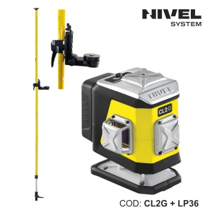 Nivelă laser CL2G – 2 plane 360°, fascicul verde, Bluetooth | Nivel System - Img 3