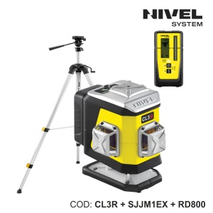 Nivelă laser CL3R – 3 plane 360°, fascicul roșu, Bluetooth | Nivel System - Img 6