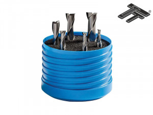 Set freze pentru canelat, coada cilindrica, cu 2 dinti, HSS Co8 DIN 327, STAS 1680, Tip N
