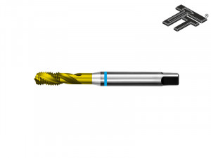 Tarod de masina, filet metric, TT-H5 TiN, elicoidal, HSS-E TiN DIN 371/376, Toleranta 6H, Forma C