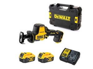 DeWalt | Fierastrau alternativ (tip sabie) cu 2 acumulatori Li-Ion 18V-5Ah DCS369P2-QW, cursa 16mm,