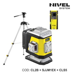 Nivelă laser CL2B – 2 plane 360°, fascicul albastru, Bluetooth | Nivel System - Img 5