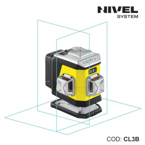Nivelă laser CL3G – 3 plane 360°, fascicul albastru, Bluetooth | Nivel System