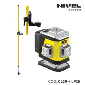 Nivelă laser CL3R – 3 plane 360°, fascicul roșu, Bluetooth | Nivel System - Img 3
